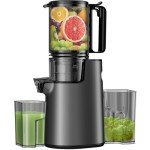 Masticating Juicer with Wide Feed Chute, Easy Clean
