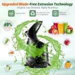 Masticating Juicer with Wide Feed Chute, Easy Clean