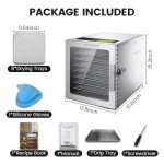 Smart Dehydrator with 8 Trays and 500W Power
