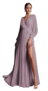 Wisteria Chiffon Plus Size Bridesmaid Dress