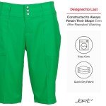 Jofit Women's Golf & Tennis Bermuda Shorts - Parakeet Green