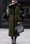 Chouyatou Women's Stylish Winter Wool Pea Coat