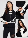 AI Trendy Women's Full Zip Hoodie with Pockets