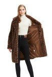 Cozy Leopard Print Faux Fur Oversized Coat