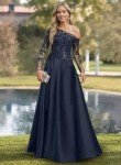Plus Size Satin Evening Gown for Mothers