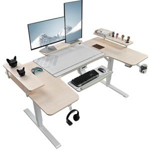 Eureka Ergonomic 74" U-Shaped Gaming Desk
