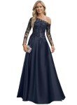 Plus Size Satin Evening Gown for Mothers