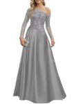 Plus Size Satin Evening Gown for Mothers