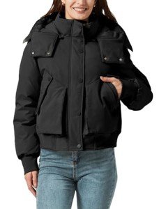 Women’s Insulated Winter Puffer Jacket with Hood