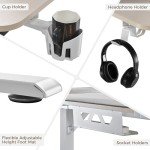 Eureka Ergonomic 74" U-Shaped Gaming Desk