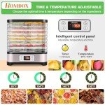Versatile Food Dehydrator with 8 BPA-Free Trays