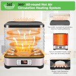 Versatile Food Dehydrator with 8 BPA-Free Trays