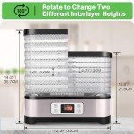 Versatile Food Dehydrator with 8 BPA-Free Trays