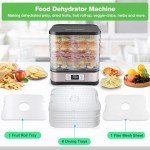 Versatile Food Dehydrator with 8 BPA-Free Trays