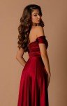 AIHKO Plus Size Black Satin Evening Dress