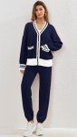 Smart Women's Lounge Set: Cardigan & Pants