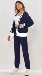 Smart Women's Lounge Set: Cardigan & Pants