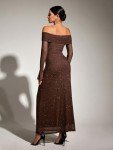 AI-Powered Women's Off-Shoulder Maxi Dress