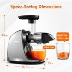 AMZCHEF Cold Press Juicer with Reverse Function