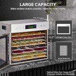 HOPERAN 8-Tray Digital Food Dehydrator Machine