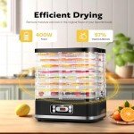 VIVOHOME 8-Tray Electric Food Dehydrator Machine