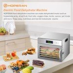 HOPERAN 8-Tray Digital Food Dehydrator Machine