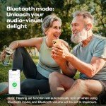 Smart Bluetooth Hearing Aids for Seniors, Rechargeable