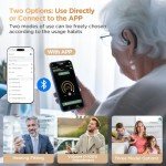 Bluetooth Hearing Aids with Noise Cancellation for Seniors