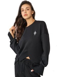 AI Powered Women's Casual Fleece Sweatshirt Top