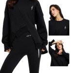 AI Powered Women's Casual Fleece Sweatshirt Top