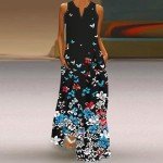 Trendy Boho Floral Maxi Dress for Summer 2024
