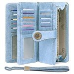 SENDEFN Women's RFID Blocking Leather Card Wallet