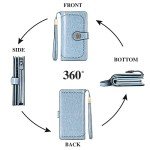 SENDEFN Women's RFID Blocking Leather Card Wallet
