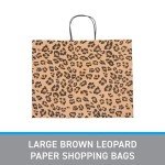 Leopard Print Paper Bags - 100 Count