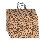 Leopard Print Paper Bags - 100 Count