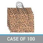 Leopard Print Paper Bags - 100 Count