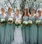AI-Powered Smart Girls' Bridesmaid Dress with Pockets