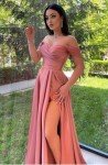 AI-Enhanced Plus Size Satin Ball Gown Dress