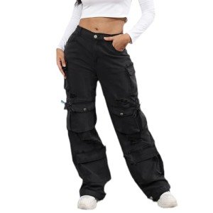 Trendy Women's Baggy Cargo Pants with Pockets