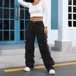Trendy Women's Baggy Cargo Pants with Pockets