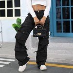 Trendy Women's Baggy Cargo Pants with Pockets