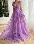 Elegant 3D Butterfly Tulle Ball Gown for Women