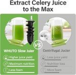 WHUTO Touchscreen Cold Press Juicer, Easy Clean