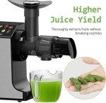 WHUTO Touchscreen Cold Press Juicer, Easy Clean