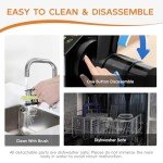 WHUTO Touchscreen Cold Press Juicer, Easy Clean