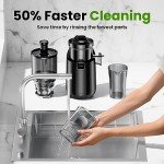 Amumu Slow Masticating Juicer with Large Feed Chute