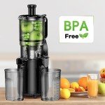 Amumu Slow Masticating Juicer with Large Feed Chute