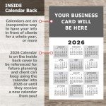 Magnetic Business Card Calendars - Box of 100