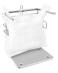 QWORK Chrome Grocery Bag Holder Stand - 2 Pack