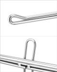 QWORK Chrome Grocery Bag Holder Stand - 2 Pack